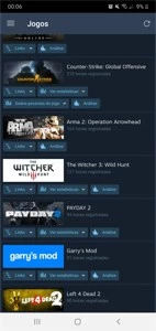 Conta steam com 78 jogos (The witcher 3 ,GTA V , the elder o
