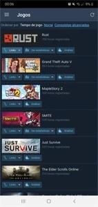 Conta steam com 78 jogos (The witcher 3 ,GTA V , the elder o