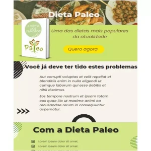 Template Página De Vendas 100% Editável Canva Dieta Paleo - Serviços Digitais