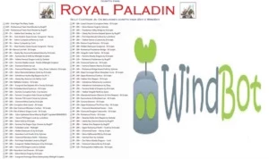 Scripts PAGOS Royal Paladin do level 1 ao 400+ de WindBot - Tibia