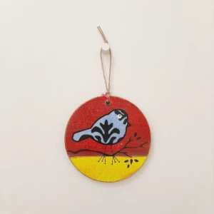 Enfeite Passarinho no Galho Am. - Artesanato e Personalizados