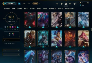 Unranked com TODOS os Champs e 163 Skins ( MAIN SUP ) - League of Legends LOL