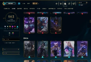 Unranked com TODOS os Champs e 163 Skins ( MAIN SUP ) - League of Legends LOL