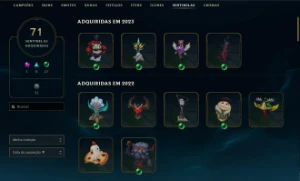 Conta Riot com 700+ Skins - League of Legends LOL