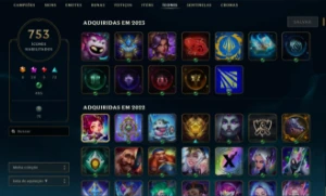 Conta Riot com 700+ Skins - League of Legends LOL