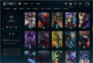 Conta Mestre flex com 125 Champs e 82 skins +1 Prestigio - League of Legends LOL
