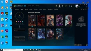 Conta Lol Ouro 3 Com 9 Skins e 41 Campeoes - League of Legends