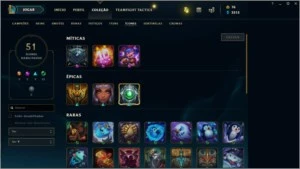 CONTA LEAGUE OF LEGENDS PLATINA IV LOL