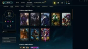 CONTA LEAGUE OF LEGENDS PLATINA IV LOL