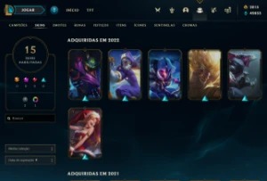 Conta LoL com RP, 47 Campeões e Essências - League of Legends