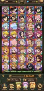 The Seven Deadly Sins: Grand Cross CONTA COMPLETA - Outros