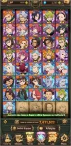 The Seven Deadly Sins: Grand Cross CONTA COMPLETA - Outros