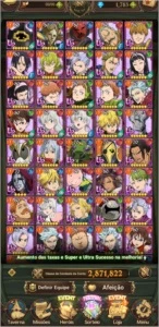 The Seven Deadly Sins: Grand Cross CONTA COMPLETA - Outros