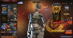 CrossFire: General smurf com LA SWAT & CAÇADORA, elo LENDA