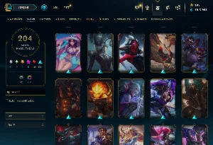 Conta League Of Legends - 204 Skins - 5 Skins Prestígio LOL