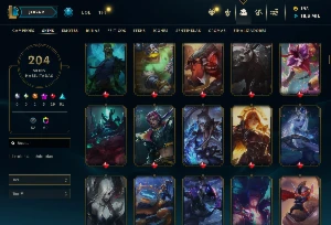 Conta League Of Legends - 204 Skins - 5 Skins Prestígio LOL