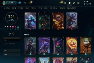 Conta League Of Legends - 204 Skins - 5 Skins Prestígio LOL