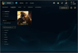 164 Skins + Ryze Triunfante(Campeonato Oficial) - All Champz - League of Legends LOL