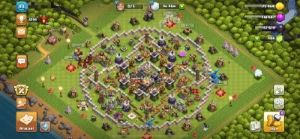 clash of clans cv11 quase full barato pra vender logo