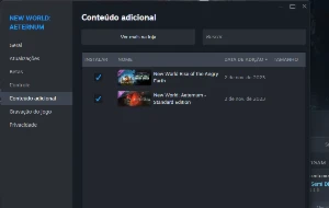 conta steam com o jogo new world e a dlc ( apenas o jogo )