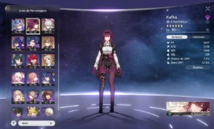 Honkai star rail Seele, Loba prateada, Kafka, Jinh Yuang - Honkai: Star Rail