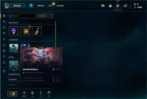Conta ouro 4 com 32 Champs e 7 Skins + 1 Fragmento - League of Legends LOL