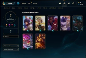 Conta ouro 4 com 32 Champs e 7 Skins + 1 Fragmento - League of Legends LOL