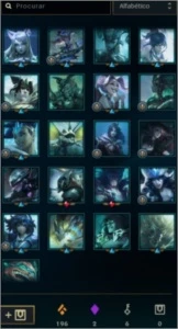 Conta LoL + 70 Skins + Muitos espólios - League of Legends