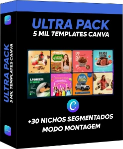 Ultra Pack de 5 Mil Templates no Canva - Modo Montagem