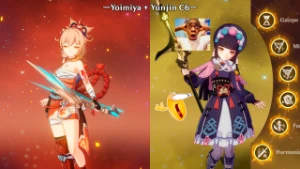 AR44 Yoimiya + Harpa Celestial, Yunjin C6 - Genshin Impact