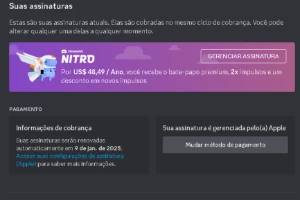 Conta Discord Nitro Anual - Redes Sociais