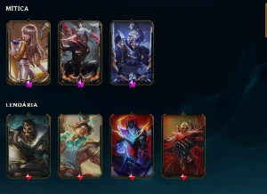 Conta lol platina 2 com passe do hall of legends e florescer - League of Legends