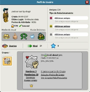 Conta Habbo Hotel 2007 Com 2 Trax Machine + 1 grupo + mobis