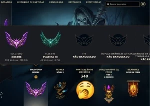 Conta Mestre 200 pdl, Conta de 2013 - League of Legends LOL