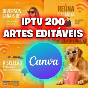 Pack Templates Iptv Editavel no Canva - Outros