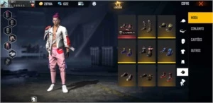Vendo conta de free fire Top tenho duas calça angelical