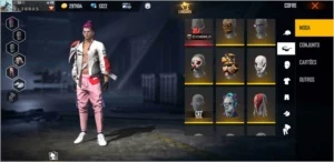 Vendo conta de free fire Top tenho duas calça angelical