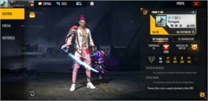 Vendo conta de free fire Top tenho duas calça angelical
