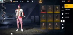Vendo conta de free fire Top tenho duas calça angelical