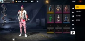 Vendo conta de free fire Top tenho duas calça angelical
