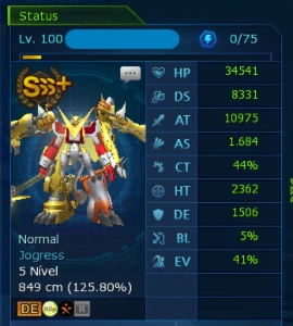 Conta 3 Sss+ Set Ht Ct Box Acc Ladmo Omega - Digimon Masters - Digimon Masters Online