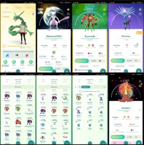 Nível 37 | Mewtwo 100% IV + 18 Lendários Q257 - Pokémon