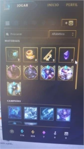 Acc OURO I(75pdl) com 422 Skins - League of Legends LOL