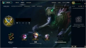 CONTA UNRANKED BOA PARA SMURF - League of Legends LOL