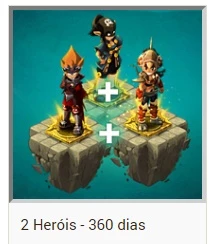 PACOTE +2 HEROIS 360 DIAS (TODOS SERVIDORES) - Wakfu
