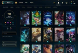 Conta LOL Lv. 168 Unranked 70 Skins - League of Legends