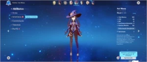 Genshin impact conta com mona+razor+barbara+xiangling