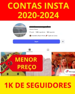 🚨 CONTA INSTAGRAM 2020-2024 + 1k SEGUIDORES ENTREGA AUTOMÁT - Outros
