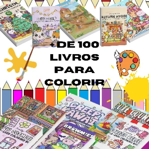 + de 100 livros para colorir+brinde - eBooks