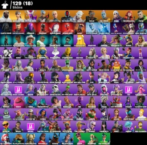 Conta Fortnite | 129 Skins | Psycho Bandit | Entrega automát